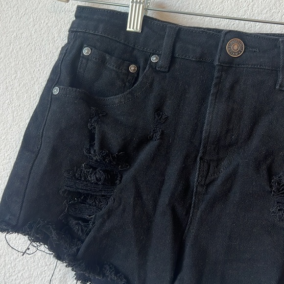 Almost Famous Black Denim Shorts - Juniors 7 - Picture 3 of 5